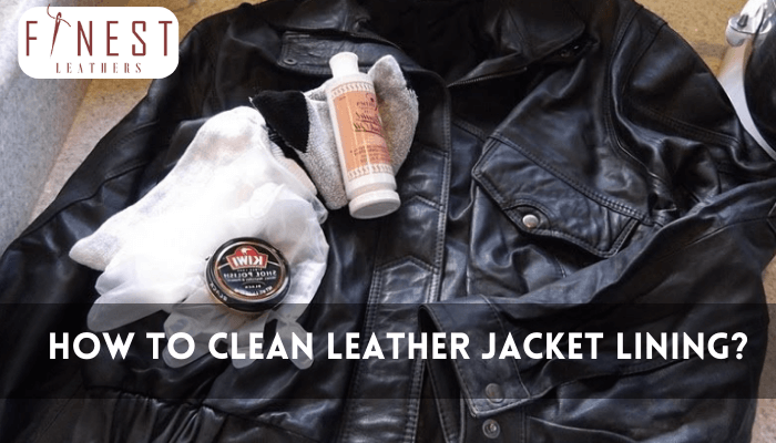 How to clean leather 2025 jacket inside