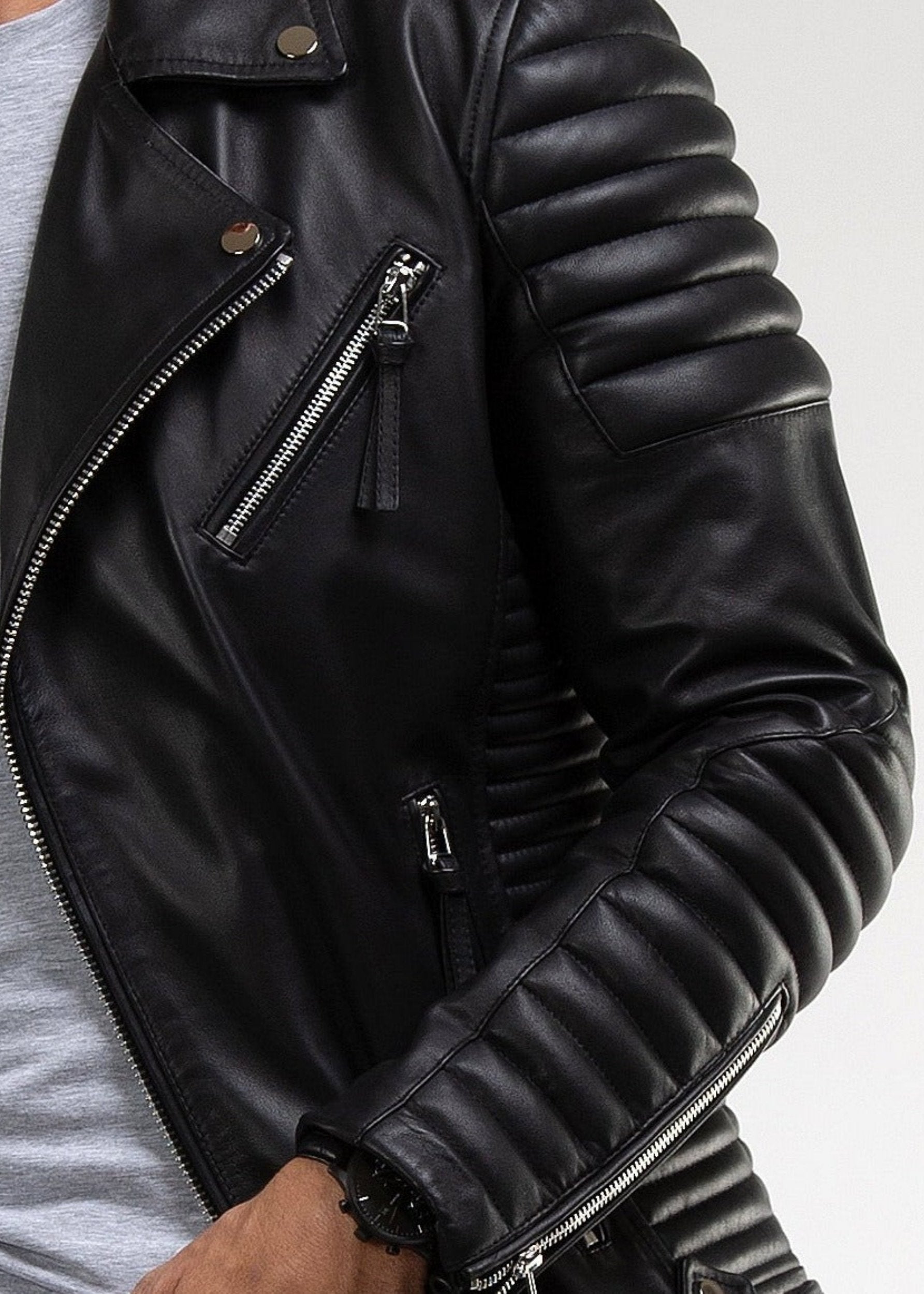 S*o様 MOTO LEATHER FW4 Tabitha Oversized Leather Asymmetrical Moto – Rebecca Minkoff