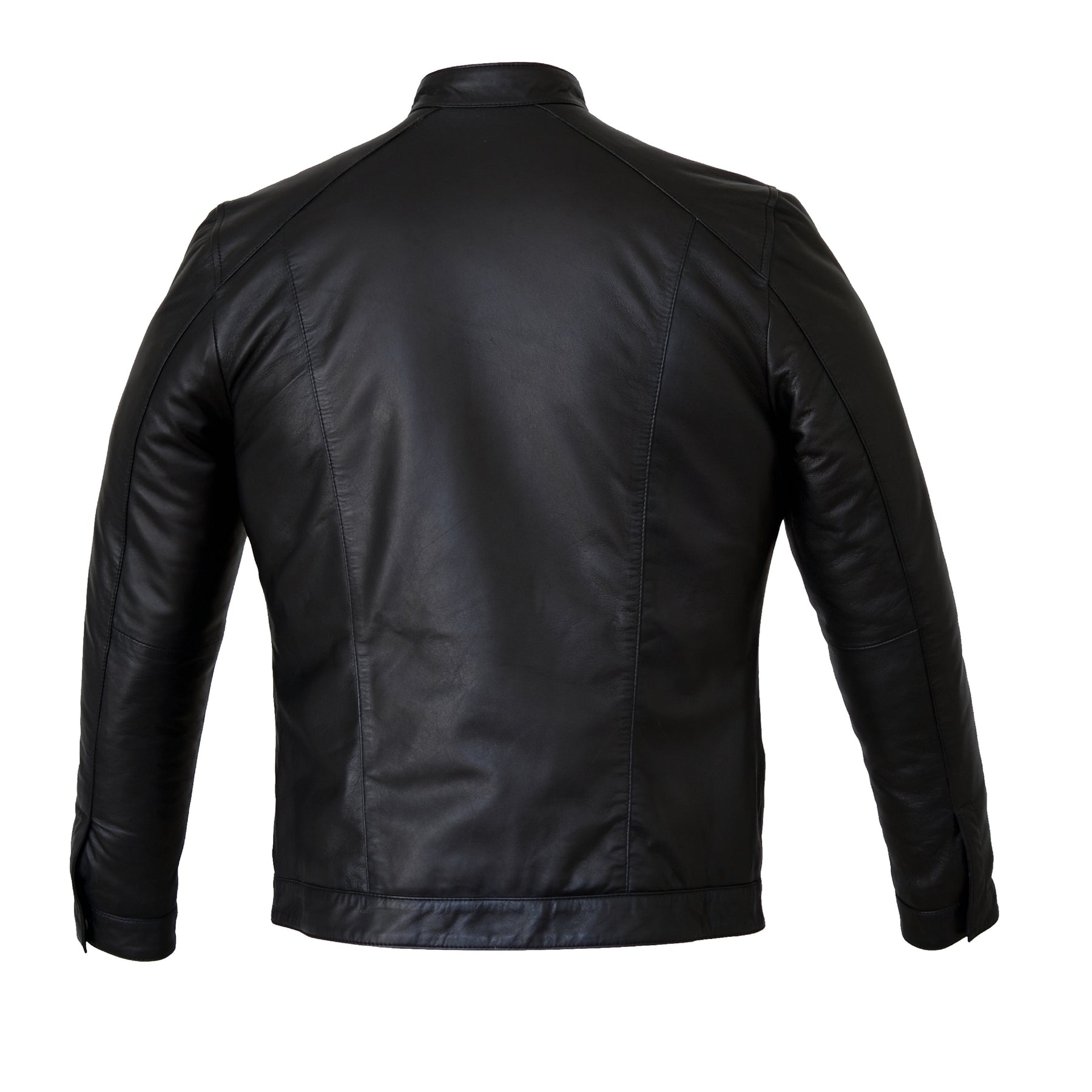 Cafe Racer Black Leather Jacket | Cafe Racer Style Jacket – Finest Leathers