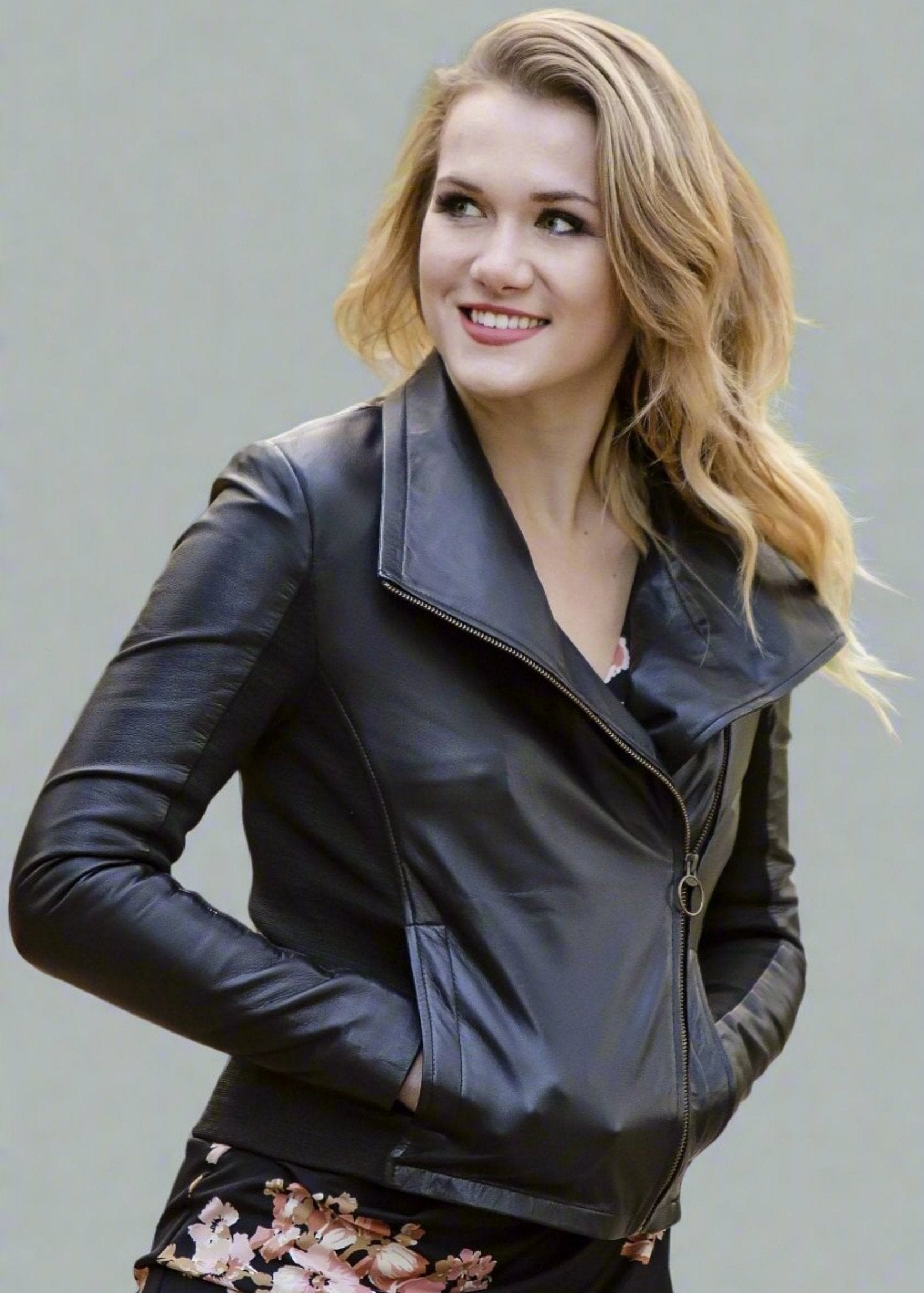 LETICIA ジャケット Short leather jacket, black | Sportmax
